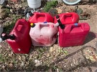 Group of gas cans