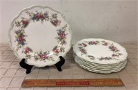 ROYAL ALBERT "COLLEEN" SALAD PLATES (8PCS)