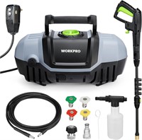 WORKPRO Compact Pressure Washer, 1900 Max PSI