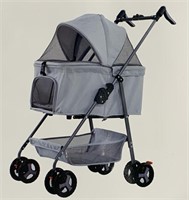 CAT STROLLER 20LB MAX NAVY BLUE