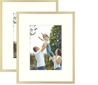 2PACK 8X10 PICTURE FRAME WITH GOLD BORDER (1