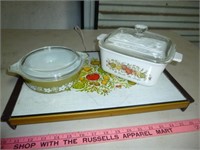 3pc Vintage Kitchen - Pyrex / Corelle / Warmer