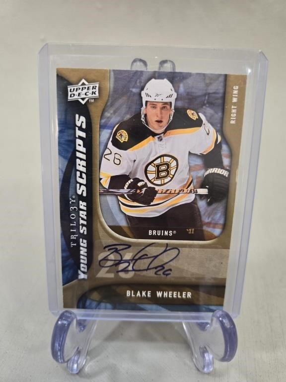 2009-2010 Upper Deck, Blake Wheeler Autographed