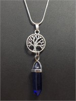 925 stamped 24-in necklace with tree of Life