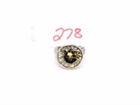 Modern 925 Lemon Quartz Ring