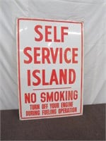 Vintage Fuel Island Sign