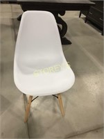 White Plastic Dining Chair