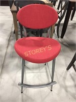 Opus 26" Red Cushioned Bar Stool - $400