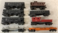 lot of 8 Lionel Train  Cars