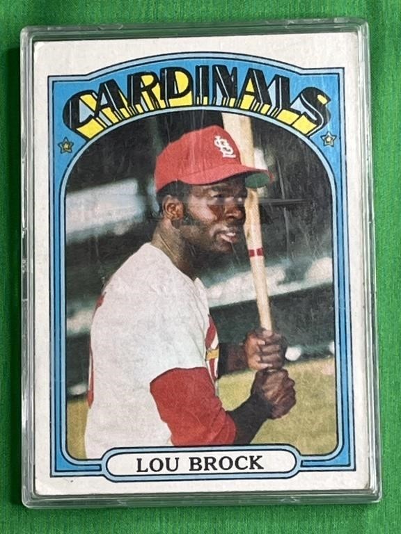 Cardinals Lou Brock Baseball Card