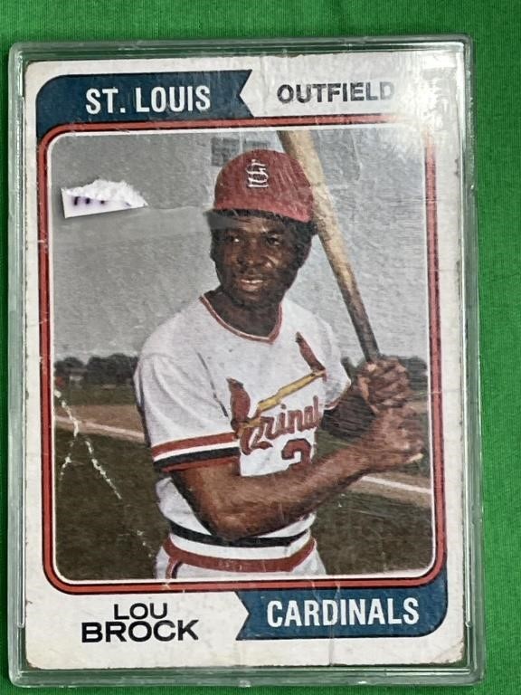 Cardinals Lou Brock Baseball Card