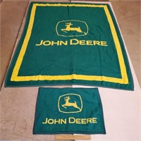 John Deere Blanket & Pillow Case