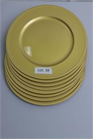 Plastic Gold Charger Plates