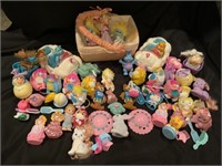 2 VTG Care Bear Cloud Cars, Poppables, Sugar