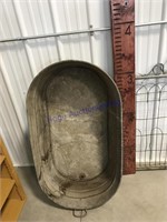 Galvanized bath tub-42" long x 24" wide x 11" tall