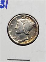 Silver 1931 Mercury Dime