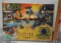 1999 Canada quarters coins set