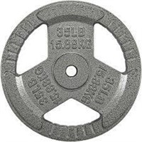 LOT OF 2 HulkFit 1-inch Iron Plate  35 Pounds  Sil