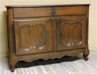 19th Century Louis XV Style Oak Sideboard.