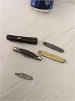 5 Pocket Knives w/ Old Timer, as found