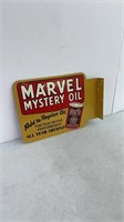 Marvel Mystery Oil Metal Flange Sign