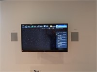 Sharp 52" TV with wall speakers