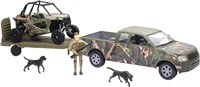 GreenCamo PickupTruck w/Polaris Razor & Figure Set