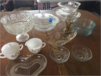 pyrex bowls, baking dishes , misc glasses