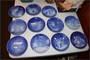 11 Bing and Grondahl Collectible Christmas plates