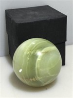 Onyx stone sphere.