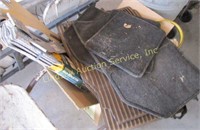 Large box of automotive items: floor mats,