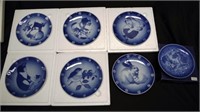 Collection Royal Copenhagen series plates