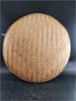 Large rice paddy Malaysian basket 23" hand woven