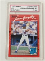 JAUN GONZALEZ RC 7-NM 1990 #33 DONRUSS