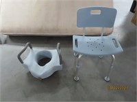 (2)pc Shower Chair w/ Crapper