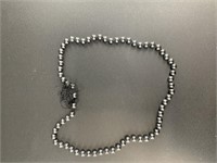 String of tied hematite beads measuring 17in in le