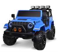 Kids 2 Seat Electric Ride On Jeep - Blue