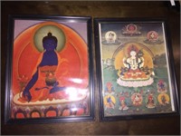 BUDDHA MEDICINE PRACTICE & TARA FRAMED PRINTS