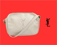 Yves Saint Laurent Brown Leather Crossbody Bag