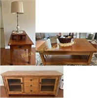 Coffee Table, End Table, & Entertainment Center