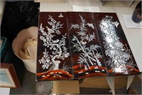 3-Chinese Mother-of-Pearl plaques