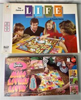 1970 Mattel Barbie Game & MB 1977 Game of Life