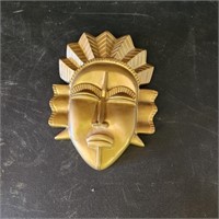 Golden mask, wall hanging