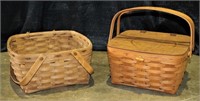 2 Square Longaberger Baskets