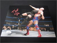 Kurt Angle signed 8x10 photo JSA COA