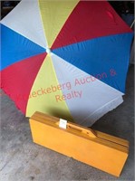 Portable Pinic Table with Umbrella. 4 Person