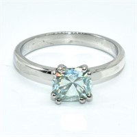 Silver Moissanite(0.6ct) Ring