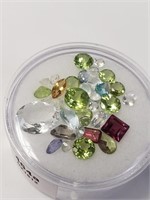 $240  Genuine Gemstone ( Peridot,Ame,Moonstone And