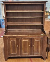 MAHOGANY TWO PIECE DUTCH CUPBOARD