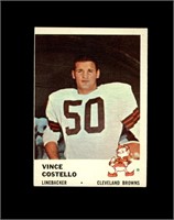 1961 Fleer #16 Vince Costello VG to VG-EX+